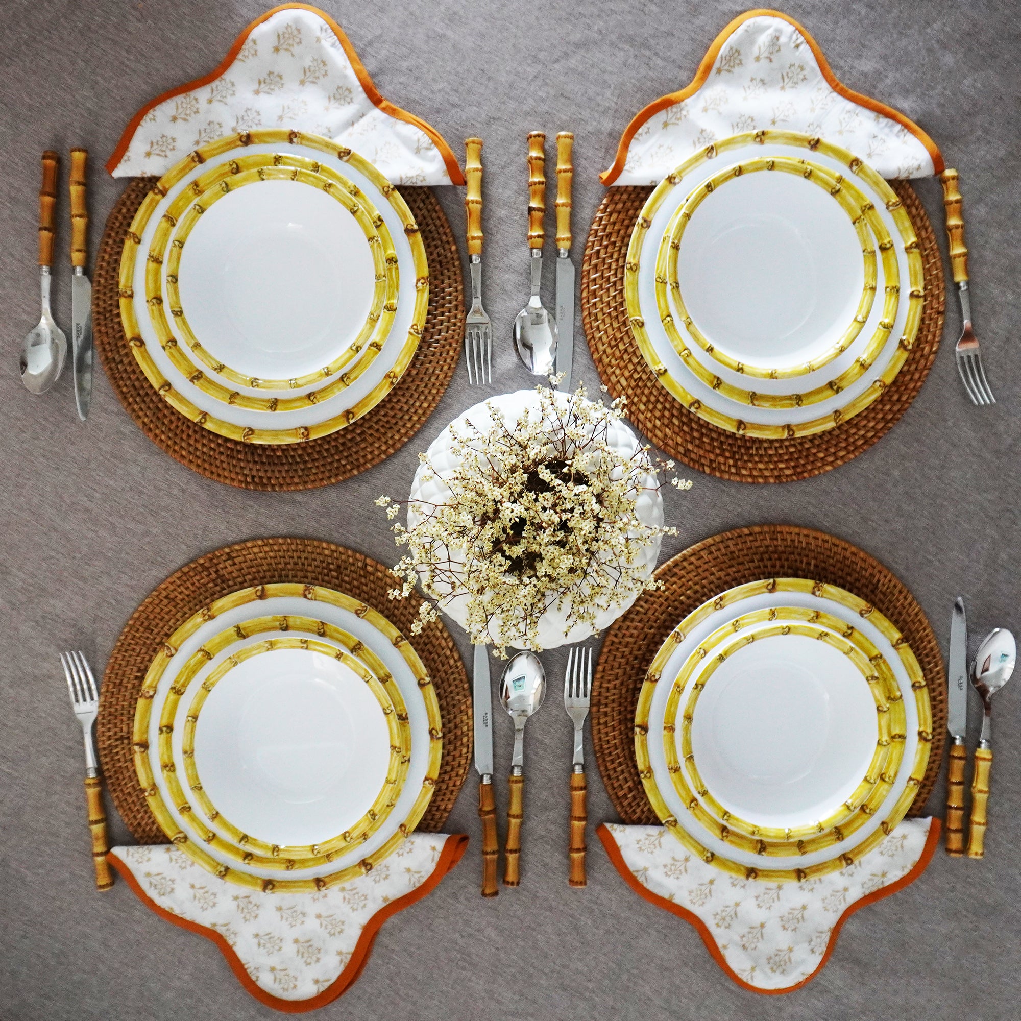 All That Glitters is Gold Scallop Napkins, Set of 4