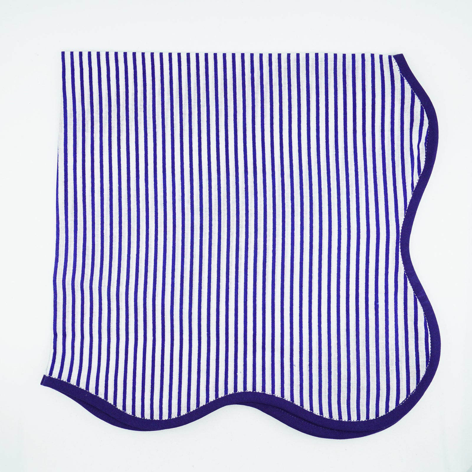 french-stripes-breton-blue-napkin,scallop
