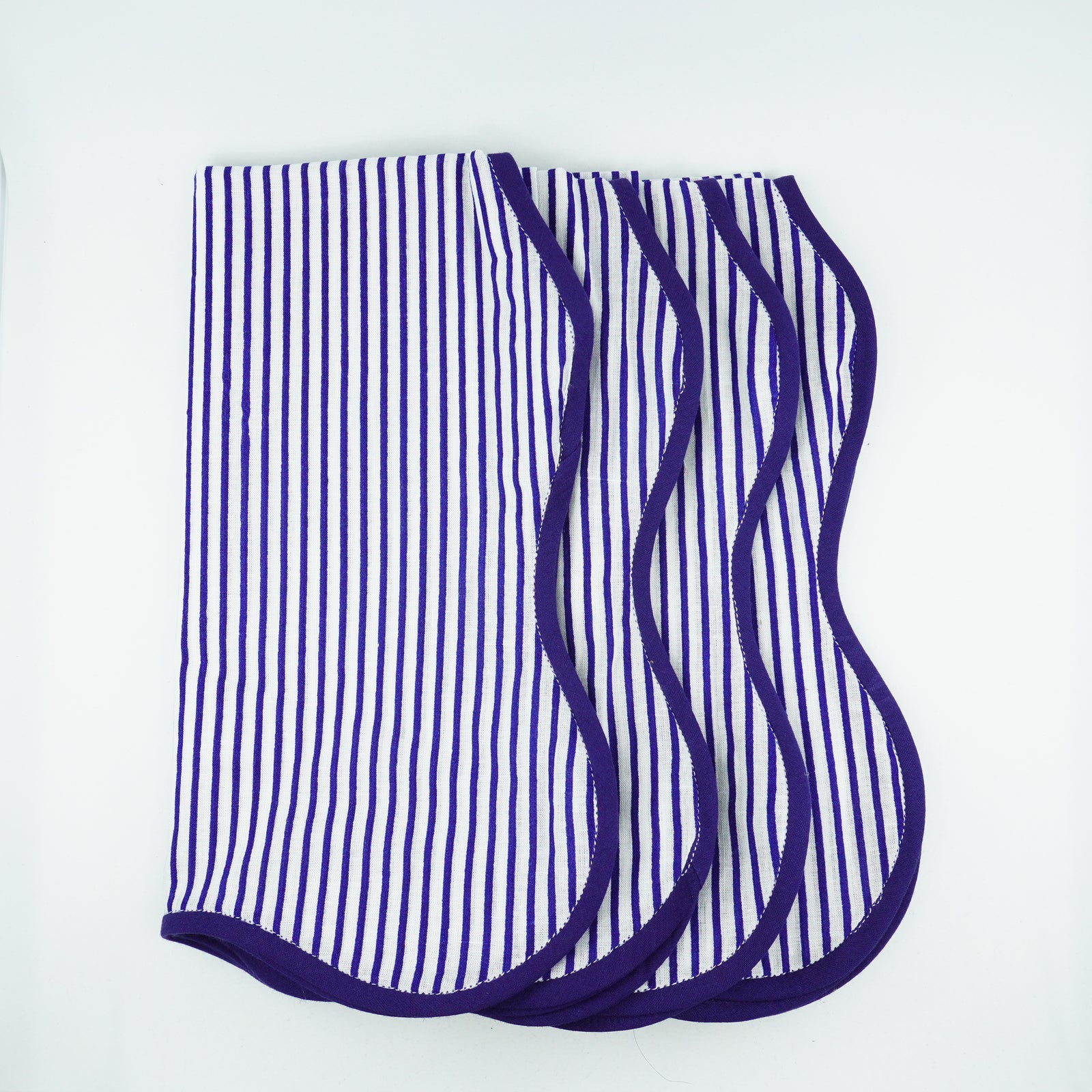 french-stripes-breton-blue-napkin,scallop