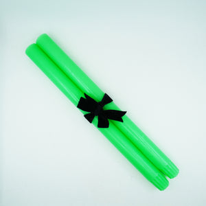 Neon Green Candles, Pack of 2 (30.5cm)