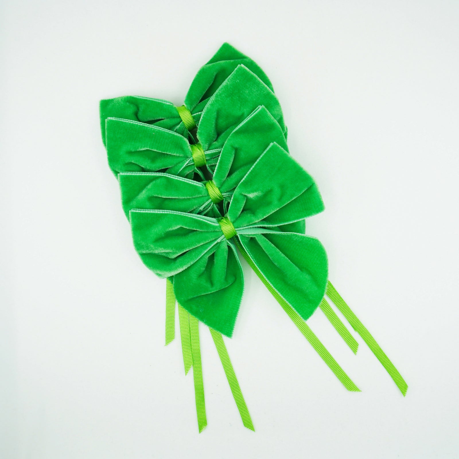 Apple Green Napkin Bows, Set of 4