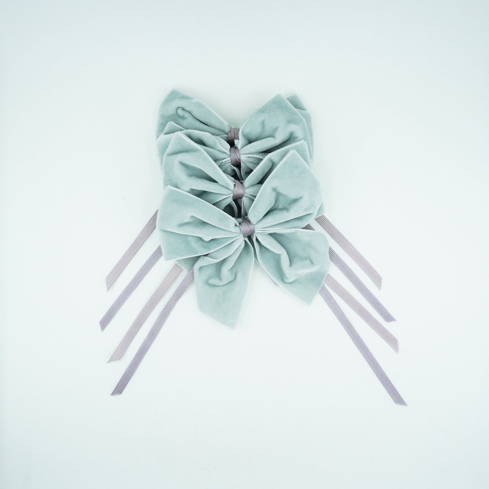 Dove Grey Napkin Bows, Set of 4