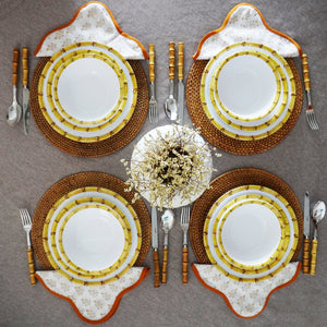 All That Glitters is Gold Scallop Napkins, Set of 4