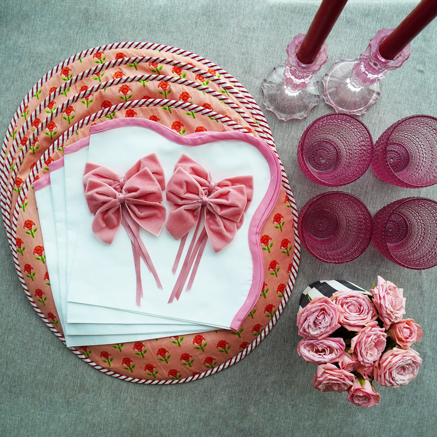 I'm Dreaming Of A Pink Christmas Tablescape In A Box