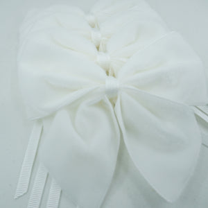 Winter White Napkin Bows, Set of 4